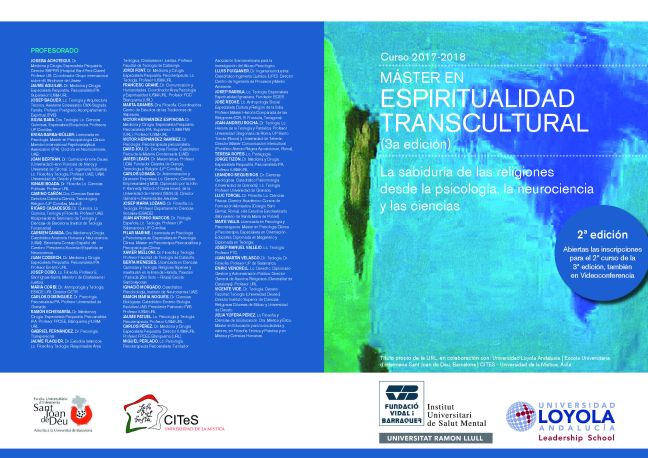 2017-18. Master Espiritualidad Transcultural